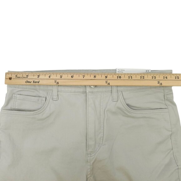 Loft The Skinny Mid Rise Jeans Womens Size 27 Light Gray Denim Regular Fit NWT - Picture 3 of 14